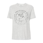 Golden Goose Melerad Logo Print T-shirt Gray, Dam