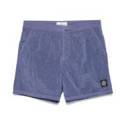 Stone Island Lila Casual Shorts Purple, Herr