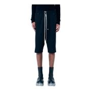 Rick Owens Bomull Cargo Shorts Tillverkad i Italien Black, Herr