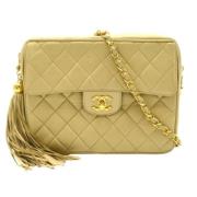 Chanel Vintage Pre-owned Laeder chanel-vskor Beige, Dam