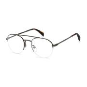 Eyewear by David Beckham Modernt Metallarmbandsur med Mörk Skiva Black...