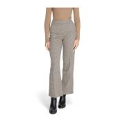 Only Beige Tailored Polyester-Blend Byxor Gray, Dam