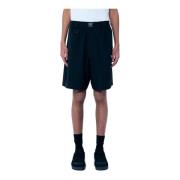 Y-3 Shorts med avtagbart bälte och sidestripor Black, Herr