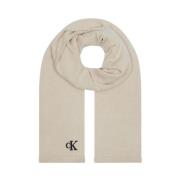 Calvin Klein Beige Bomull Akryl Blandning Halsduk Beige, Dam