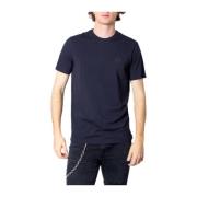 Armani Exchange Bomull-Polyester Bland Herr T-shirt Blue, Herr