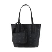 MCM Guldplakett handväska med mini-påse Black, Dam