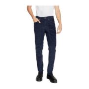 Jeckerson Stretch Bomullsblandning Herrbyxor Blue, Herr