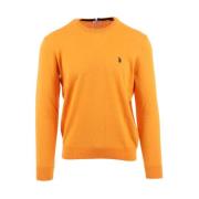 U.s. Polo Assn. Round-neck Knitwear Orange, Herr