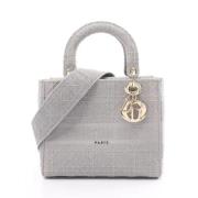 Dior Vintage Pre-owned Canvas handvskor Gray, Dam