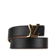 Louis Vuitton Vintage Pre-owned Laeder skrp Black, Dam