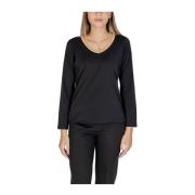 Alviero Martini 1a Classe Svarta bomullsstretchtoppar & T-shirts Black...