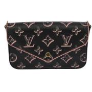 Louis Vuitton Vintage Pre-owned Canvas kuvertvskor Black, Dam