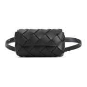 Bottega Veneta Svart Silver Bältesväska Black, Herr