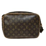 Louis Vuitton Vintage Pre-owned Canvas axelremsvskor Brown, Dam