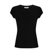 Elisabetta Franchi Svarta T-shirts och Polos Black, Dam