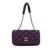 Chanel Vintage Pre-owned Nylon chanel-vskor Purple, Dam