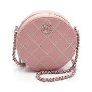 Chanel Vintage Pre-owned Laeder crossbodyvskor Pink, Dam