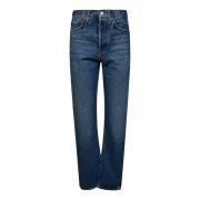 Agolde Kelly Jeans för kvinnor Blue, Dam