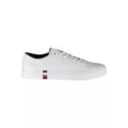 Tommy Hilfiger Vita Läder Herr Sneakers White, Herr