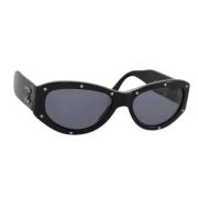 Chanel Vintage Pre-owned Plast solglasgon Black, Dam