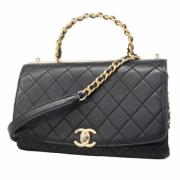 Chanel Vintage Pre-owned Laeder handvskor Black, Dam