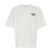 Maison Kitsuné Klassisk Vit Bomull T-shirt White, Herr