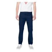 Tommy Jeans Slim Pants Vår/Sommar Kollektion Bomullsblandning Blue, He...