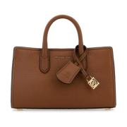 Michael Kors Scarlett Canvas Handväska Brown, Dam