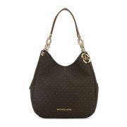 Michael Kors Lillie Large Signature Logo Axelväska Brown, Dam