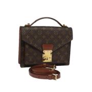 Louis Vuitton Vintage Pre-owned Tyg louis-vuitton-vskor Brown, Dam