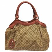 Gucci Vintage Pre-owned Canvas handvskor Beige, Dam