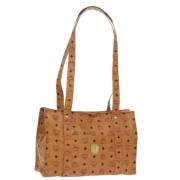 MCM Pre-owned Pre-owned Canvas handvskor Brown, Dam