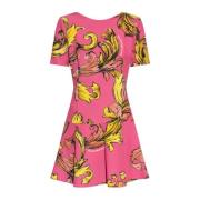 Versace Jeans Couture Klänning med Outline Barocco print Pink, Dam