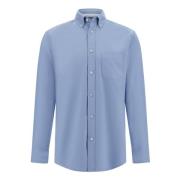 Boggi Milano Regular Fit Oxford Bomullsskjorta Blue, Herr