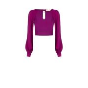 Rinascimento Elegant blus - Höst Vinter Kollektion Purple, Dam