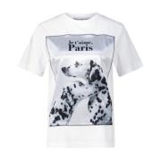 Bastille Bomull Print T-shirt White, Dam