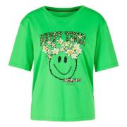 Marc Cain Ekologisk bomull T-shirt Green, Dam