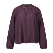 Luisa Cerano Satinblus med eleganta detaljer Purple, Dam