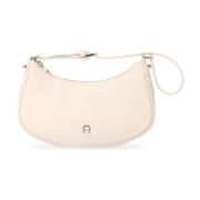 Aigner Elegant Läder Clutch Väska Beige, Dam