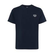 A.p.c. Standard Rue Madame T-shirt Blue, Herr