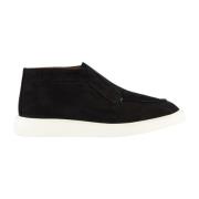 Atelier Verdi Nubuck Mid Loafer Black, Herr