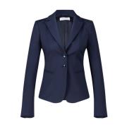 Patrizia Pepe Skräddad Blazer för tidlös stil Blue, Dam