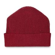 Zanieri Kashmir Beanie med Umslag Red, Herr