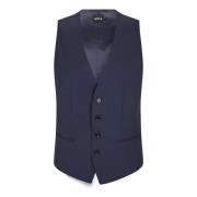 Hugo Boss Slim-Fit Ullväst Blue, Herr