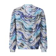 Carlo Colucci Sweatshirt med Logo Patch Multicolor, Herr