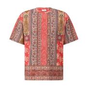 Etro T-shirt med Paisley-mönster Multicolor, Herr