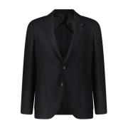 Lardini Ylleblazer med strukturerad finish Black, Herr