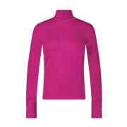 Marc Cain Rollneck Longsleeve med Tumhål Pink, Dam