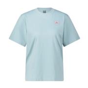 Adidas by Stella McCartney Logoprint Bomulls-T-shirt Blue, Dam