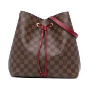 Louis Vuitton Vintage Pre-owned Canvas axelremsvskor Brown, Dam